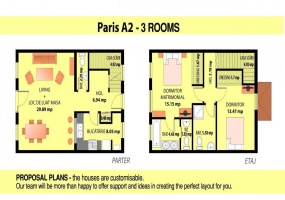 3 Bedrooms Bedrooms, ,2 BathroomsBathrooms,Proiect,ParisA2,1035