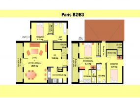 3 Bedrooms Bedrooms, ,3 BathroomsBathrooms,Proiect,ParisB3,1046