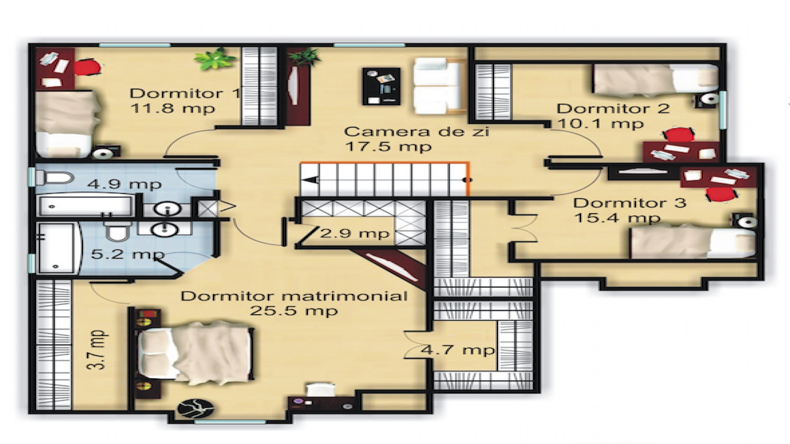4 Bedrooms Bedrooms, ,3 BathroomsBathrooms,Proiect,.,1048